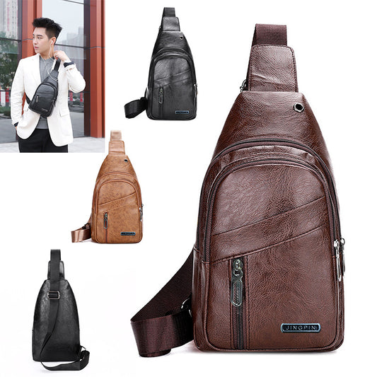 Bolsa Crossbody Impermeable de Gran Capacidad con Múltiples Compartimentos para Hombre - Image 2