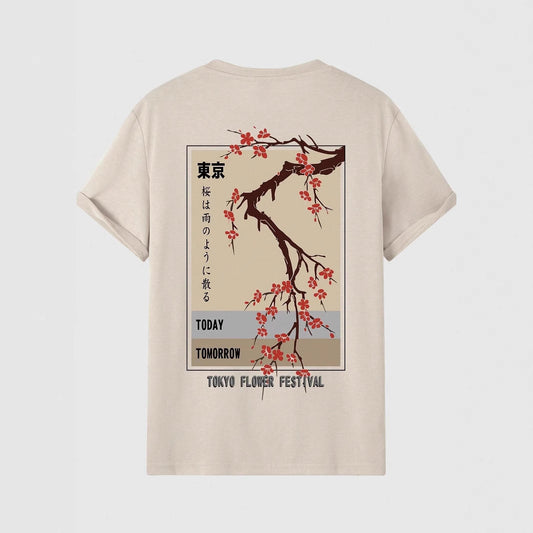 Playera Estampada Festival de Flores Tokio para Hombre - Image 2