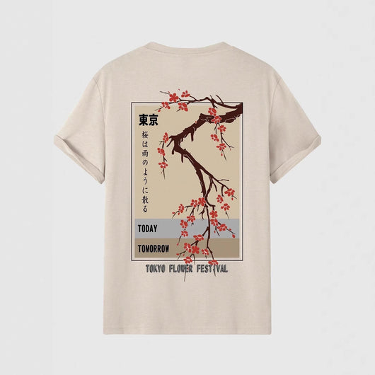 Playera Estampada Festival de Flores Tokio para Hombre - Image 2