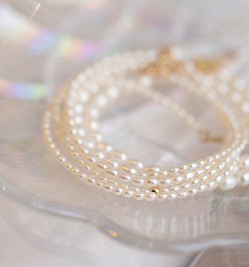 Pulsera de Perlas Naturales de Agua Dulce - Diseño Elegante Invierno - Image 11