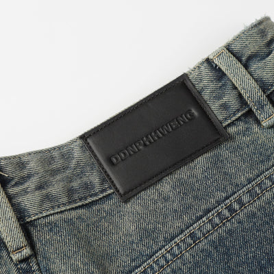 Pantalones Vaqueros Desgastados con Personalidad para Hombre - Image 13