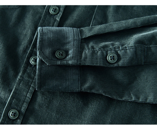 Camisa de Pana Casual con Bolsillos para Hombre - Image 15