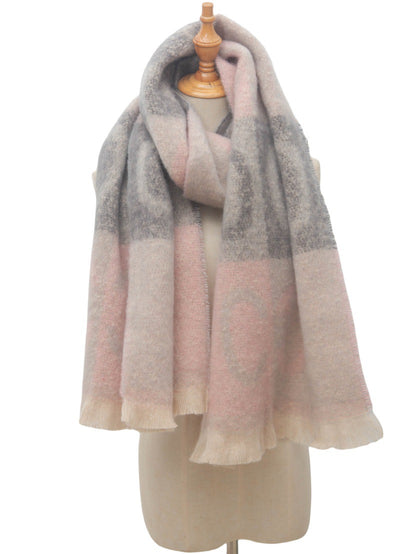 Bufanda Jacquard Unisex con Letras - Estilo Moderno para Él y Ella - Image 18
