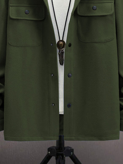 Abrigo Elegante para Hombre con Botones y Bolsillos de Solapa - Image 12
