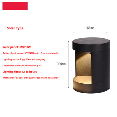 Lámpara Solar LED Semicircular Impermeable para Jardín y Exterior - Image 9