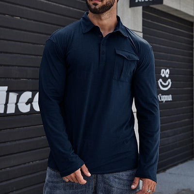 Camisa Clásica de Manga Larga Estilo Europeo para Hombre - Image 10
