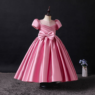 Vestido de Princesa de Satén Coreano para Bebé de 1 Año - Image 8
