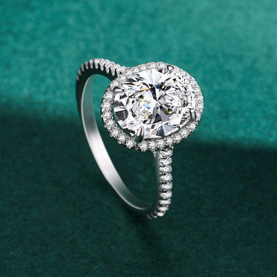 Anillo de Plata 925 con Diamante Huevo de Paloma - Image 11