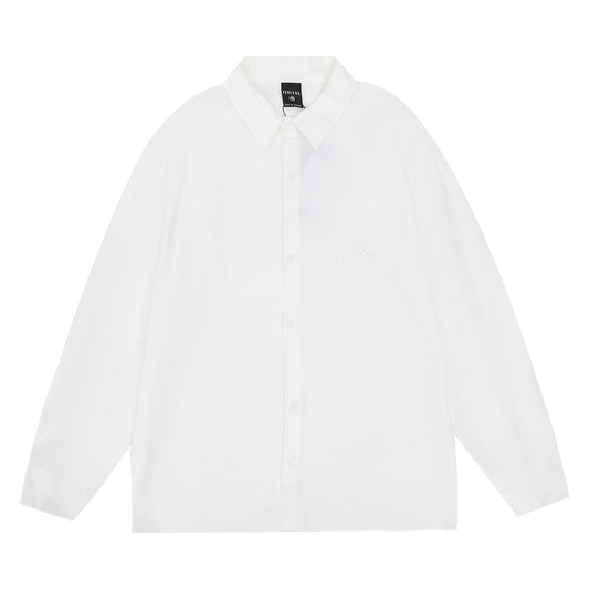 Cardigan Tipo Camisa con Bordado y Diseño Minimalista de Moda - Image 2