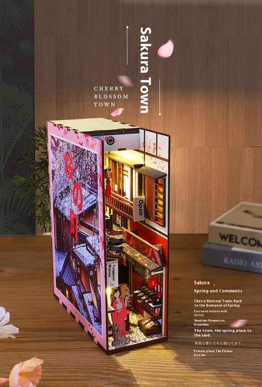 Modelo 3D Estereoscópico Libro Armable Adorno Pueblo Sakura - Image 16