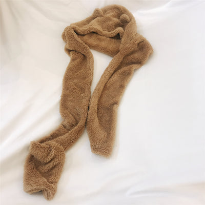 Conjunto Gorro y Bufanda Oso de Peluche para Bebé - Protección Térmica y Estilo Adorable - Image 7