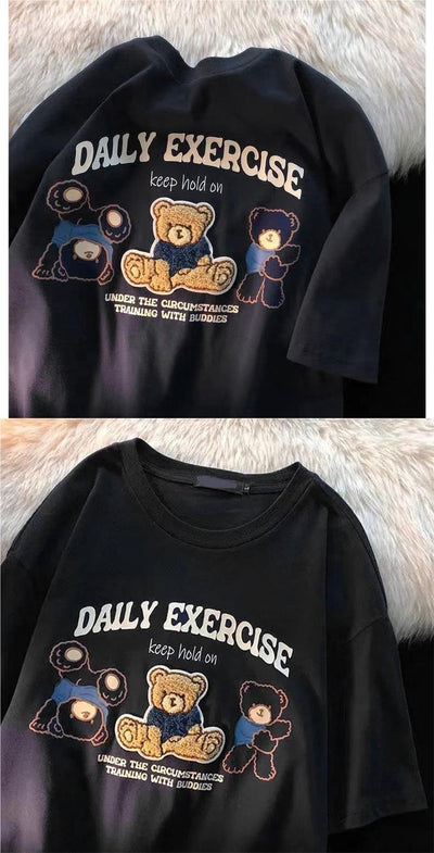Playera Infantil de Algodón Puro con Osito Bordado Serie Leche - Image 13