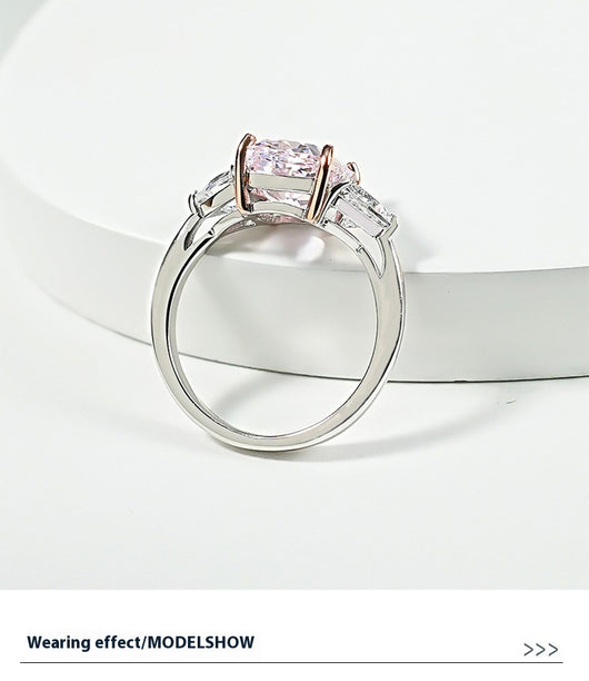 Anillo de Plata 925 con Diamante de Alto Carbono y Corte Hielo Triturado - Image 10