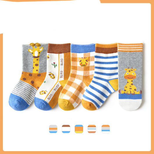 Calcetines Infantiles de Tubo con Diseño de Frutas - Algodón Suave para Niños y Niñas - Image 13