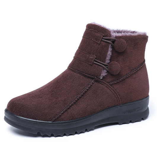 Zapatos de Algodón para Mujer con Tubo Acolchado de Terciopelo - Image 10