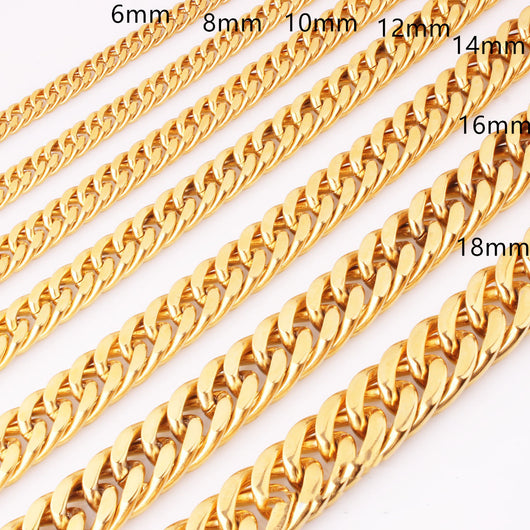 Collar de Acero Titanio Dorado para Hombre con Doble Hebilla - Image 8