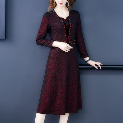 Vestido Largo Elegante Estilo Occidental Que Estiliza y Rejuvenece - Image 15