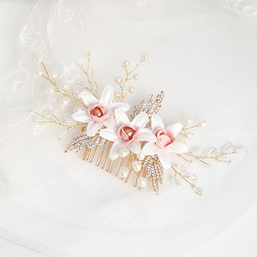 Tocado de Flores de Cristal Hecho a Mano - Elegancia y Estilo - Image 16