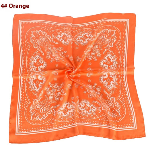 Pañuelo de Satén con Estampado Floral Vintage Paisley - Image 9