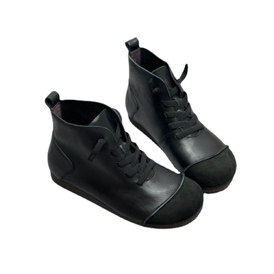 Botas Martin de Cuero Vintage con Forro Cálido y Suela Suave - Image 2