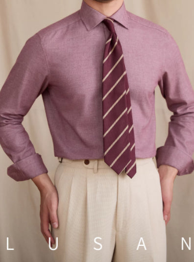 Camisa Business Casual Retro de Algodón con Cuello Windsor - Slim Fit Transpirable - Image 8