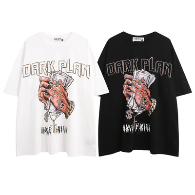 Playera Hip Hop Cuello Redondo Manga Corta Casual - Image 9