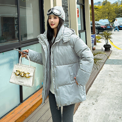 Abrigo Acolchado Estilo Coreano con Capucha - Algodón Premium Británico - Image 9