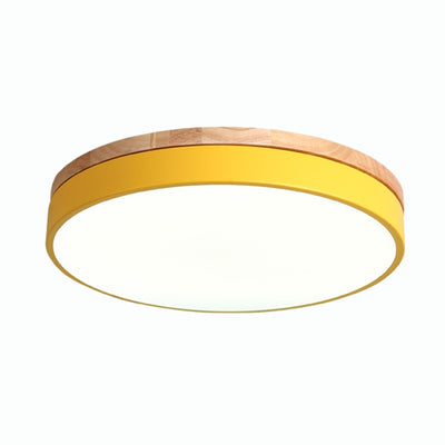 Lámpara de Techo LED Macaron Redonda para Dormitorio y Sala de Estar - Image 4