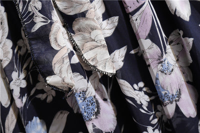 Falda Bohemia Floral de Gasa Estampada Largo Medio - Image 19