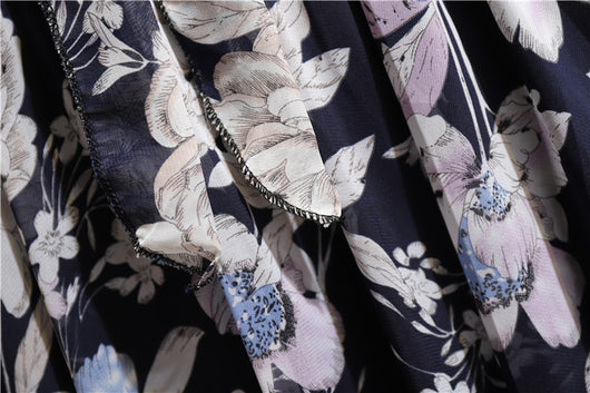 Falda Bohemia Floral de Gasa Estampada Largo Medio - Image 19