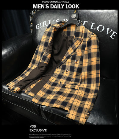 Blazer Slim Fit Cuadros para Hombre - Versátil para Negocios - Image 12