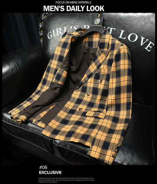 Blazer Slim Fit Cuadros para Hombre - Versátil para Negocios - Image 12