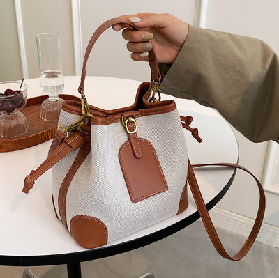 Bolso Bucket de Lona para Mujer - Diseño Casual y Portátil - Image 2