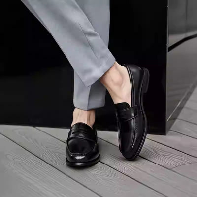 Mocasines Estilo Británico - Zapatos Náuticos Cómodos sin Cordones para Hombre