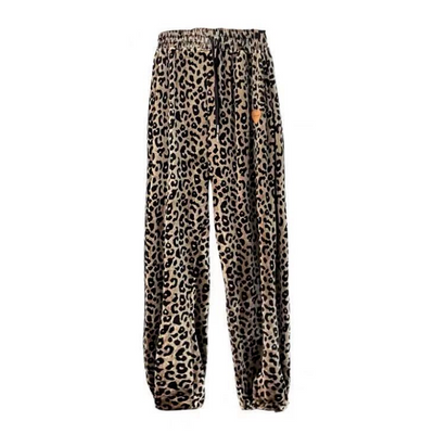 Pantalones Harlem Leopardo Sueltos - Leggings Deportivos Modernos - Image 4
