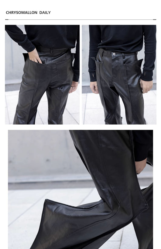 Pantalones Flare Denim con Acabado Texturizado y Detalles en Relieve - Image 10