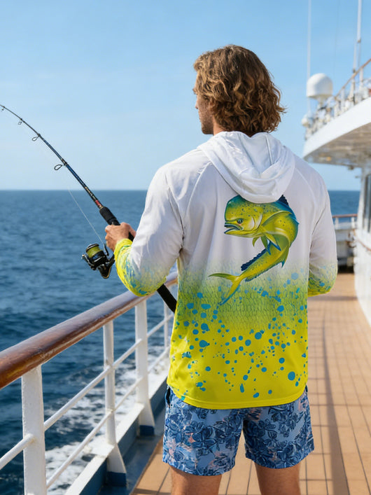 Camisa de Pesca UPF 50 Protección Solar Manga Larga para Hombre