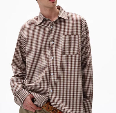 Camisa de Cuadros Clásica Americana de Manga Larga Unisex - Image 10
