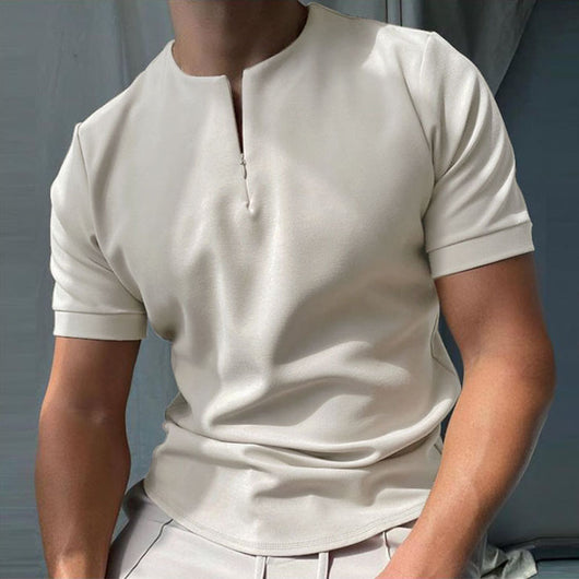 Polo Clásico Hombre Manga Corta - Camiseta Sólida Versátil para Verano - Image 23