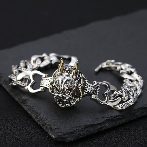 Pulsera de Plata Esterlina S925 para Hombre - Diseño Minimalista y Elegante