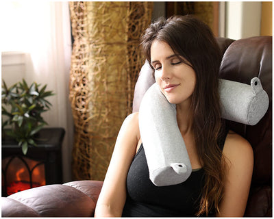 Almohada de Viaje de Espuma Viscoelástica Ajustable y Flexible con Soporte para Cuello, Barbilla, Zona Lumbar y Piernas - Image 9