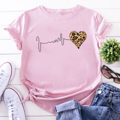 Blusa Estampada con Leopardo y Labios - Estilo Western Casual para Mujer - Image 80