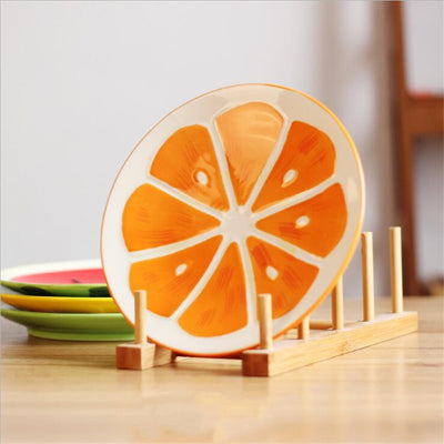 Plato de Cerámica Decorativo con Diseño de Frutas 8 Pulgadas - Image 7