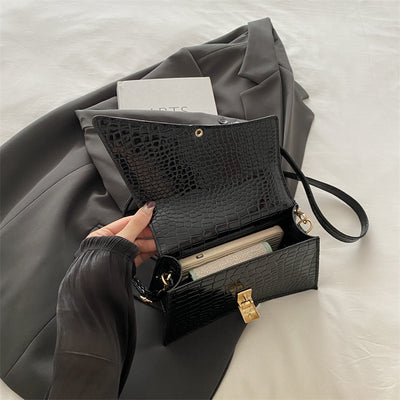 Bolso de Cuero PU Texturizado Casual para Mujer - Diseño Minimalista - Image 3