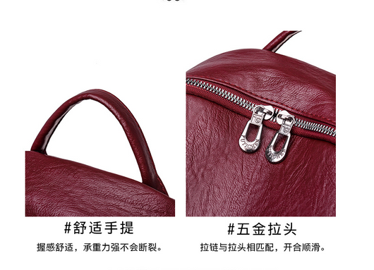 Mochila de Mujer de Gran Capacidad en PU - Elegante y Funcional - Image 10