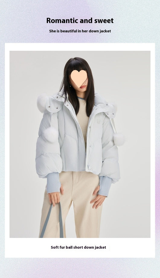 Chaqueta Corta Acolchada de Lujo con Capucha - Image 12