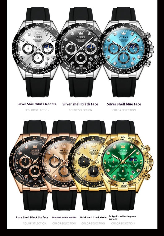 Reloj Deportivo Multifunción con Cronómetro de Cuarzo para Hombre - Image 13