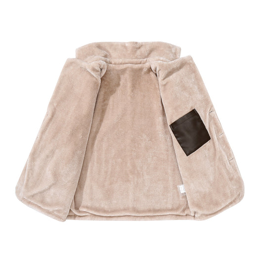 Abrigo de Cuero con Forro Polar Grueso - Chaqueta Cálida Premium - Image 3