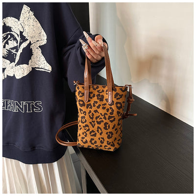 Bolsa Crossbody Retro Leopardo Otoño Invierno - Bandolera Ante Versátil para Teléfono - Image 21