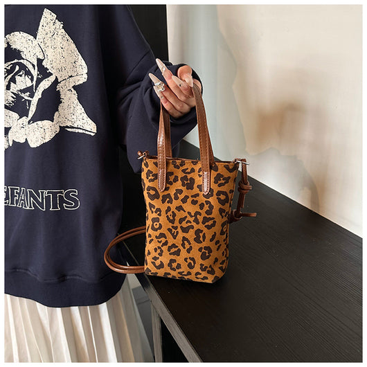 Bolsa Crossbody Retro Leopardo Otoño Invierno - Bandolera Ante Versátil para Teléfono - Image 21